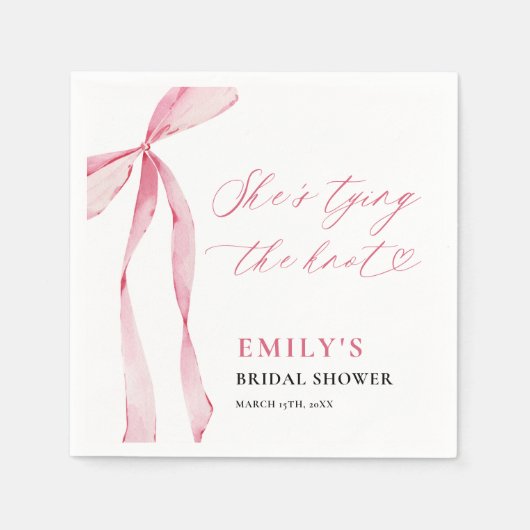 Ze gaat trouwen - Bruidsfeest Servet (Voorkant)