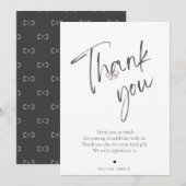 Ze gaat trouwen bruidsfeestje bedankkaart (Voorkant / Achterkant)