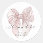 Ze gaat trouwen Bruidsmeisjesfeest  Ronde Sticker (Voorkant)