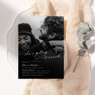 Ze gaat trouwen Foto Vrijgezellenfeest Kaart