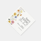 Ze gaat trouwen | Wildflower Bruidsmeisjesfeest Servet (Hoek)