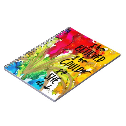 Ze geloofde dat Lovitude Spiral Notitieboek Journa (Linkerzijde)