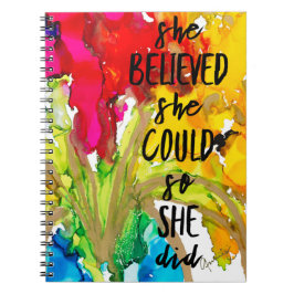 Ze geloofde dat Lovitude Spiral Notitieboek Journa