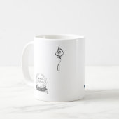 Ze geloofde dat Mok GreyBlue op White (Voorkant links)