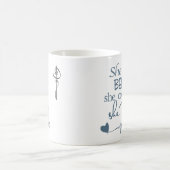 Ze geloofde dat Mok GreyBlue op White (Center)