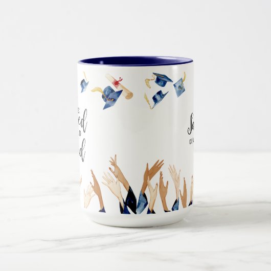 Ze geloofde dat ze Afstuderen Co kon personalisere Mok (Midden)