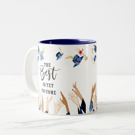 Ze geloofde dat ze Afstuderen Co kon personalisere Tweekleurige Koffiemok (Voorkant links)