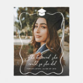 Ze geloofde dat ze Afstuderen kon fotograferen Fleece Deken (Voorkant)