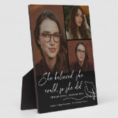 Ze geloofde dat ze Afstuderen kon fotograferen Fotoplaat (Zijkant)