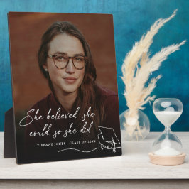 Ze geloofde dat ze Afstuderen kon fotograferen Fotoplaat