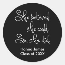 Ze geloofde dat ze Afstuderen kon geven