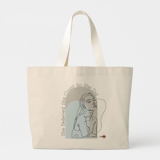 Ze geloofde dat ze blauw kon Tassen (Achterkant)