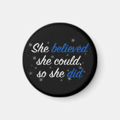 Ze geloofde dat ze dat kon, dus citeerde ze resolu magneet (Voorkant)