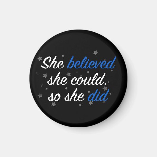 Ze geloofde dat ze dat kon, dus citeerde ze resolu magneet (Voorkant)