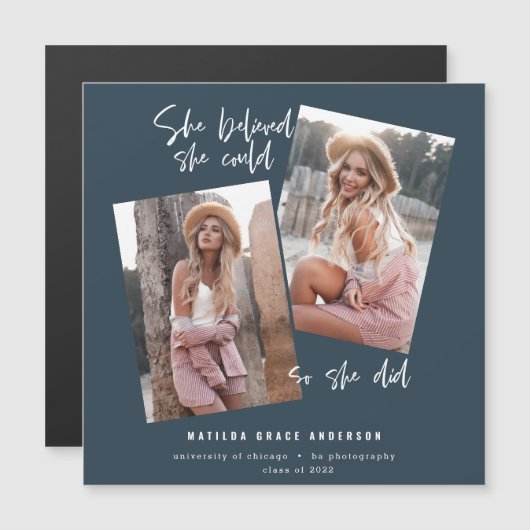 Ze geloofde dat ze dat kon, dus ze deed afstuderen (Voorkant / Achterkant)