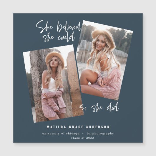 Ze geloofde dat ze dat kon, dus ze deed afstuderen (Voorkant)