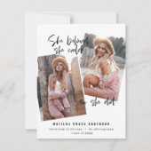 Ze geloofde dat ze dat kon, dus ze deed afstuderen (Voorkant)