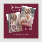 Ze geloofde dat ze dat kon, dus ze deed afstuderen (Voorkant)