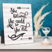 Ze geloofde dat ze dat kon. fotoplaat (Zijkant)