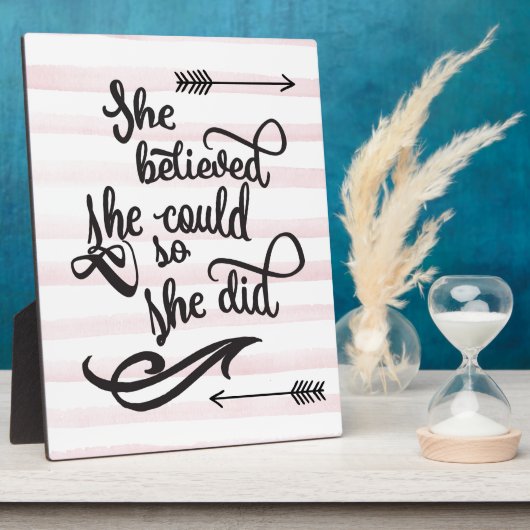 Ze geloofde dat ze dat kon. fotoplaat (Zijkant)