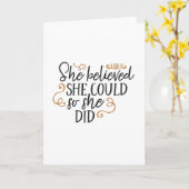 Ze geloofde dat ze dat kon. kaart (Gele Bloem)