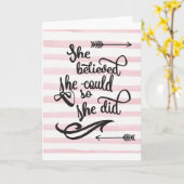 Ze geloofde dat ze dat kon. kaart (Gele Bloem)