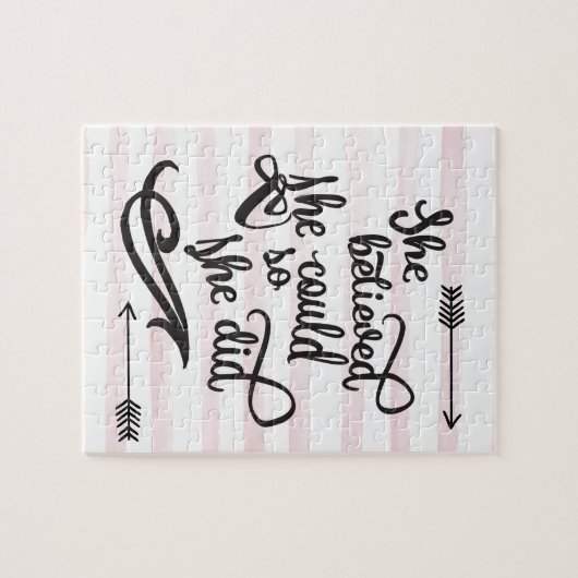 Ze geloofde dat ze dat kon. legpuzzel (Horizontaal)