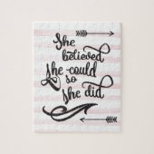 Ze geloofde dat ze dat kon. legpuzzel (Verticaal)