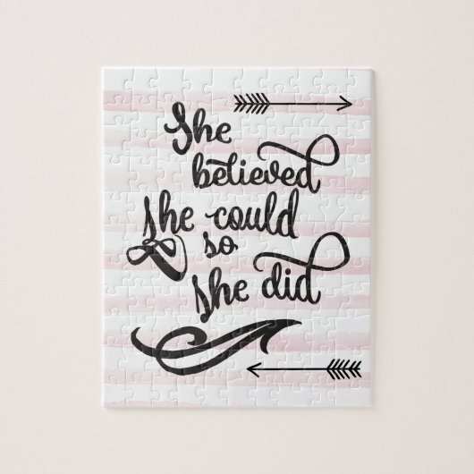 Ze geloofde dat ze dat kon. legpuzzel (Verticaal)