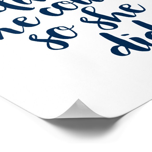 Ze geloofde dat ze dat kon, Navy motivatie Poster (Hoek)