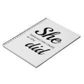 Ze geloofde dat ze dat kon. notitieboek (Linkerzijde)