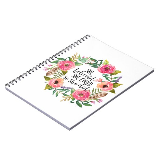 Ze geloofde dat ze dat kon. notitieboek (Linkerzijde)