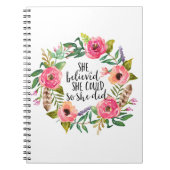 Ze geloofde dat ze dat kon. notitieboek (Voorkant)