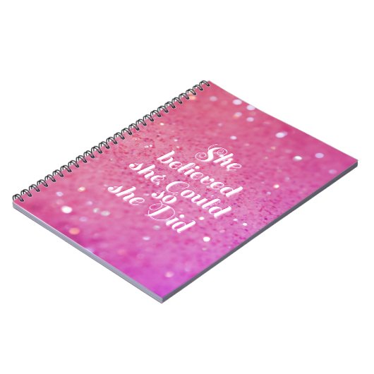 Ze geloofde dat ze dat kon. notitieboek (Linkerzijde)