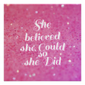Ze geloofde dat ze dat kon. perfect poster (Voorkant)