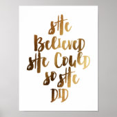 Ze geloofde dat ze dat kon. poster (Voorkant)