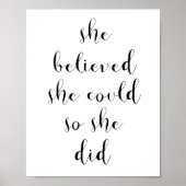 Ze geloofde dat ze dat kon. poster (Voorkant)