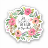 Ze geloofde dat ze dat kon. sticker (Voorkant)