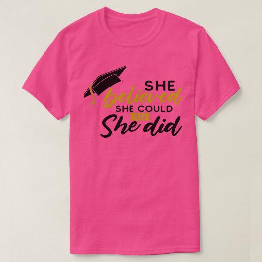 Ze geloofde dat ze dat kon. t-shirt (Design voorkant)