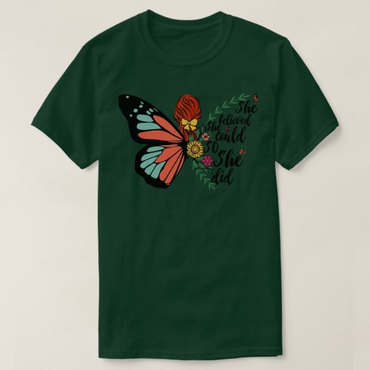 Ze geloofde dat ze dat kon. t-shirt (Design voorkant)