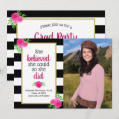 Ze geloofde dat ze de foto van de GraduPartij kon  Kaart (Voorkant / Achterkant)