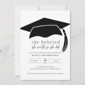 Ze geloofde dat ze de uitnodiging van de GraduPart (Voorkant)