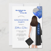 Ze geloofde dat ze een afstudeerfeest kon fotograf kaart (Voorkant)