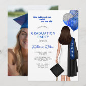 Ze geloofde dat ze een afstudeerfeest kon fotograf kaart (Voorkant / Achterkant)