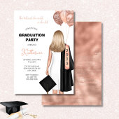 Ze geloofde dat ze een Girl Graduation Party kon h Kaart