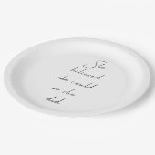 Ze geloofde dat ze een Inspirerend prijsopgave kon Papieren Bordje (Gekanteld)