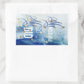 Ze geloofde dat ze een Inspirerend prijsopgave kon Rechthoekige Sticker (Tas)