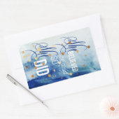 Ze geloofde dat ze een Inspirerend prijsopgave kon Rechthoekige Sticker (Envelop)