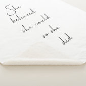 Ze geloofde dat ze een Inspirerend prijsopgave kon Sherpa Deken (3/4)