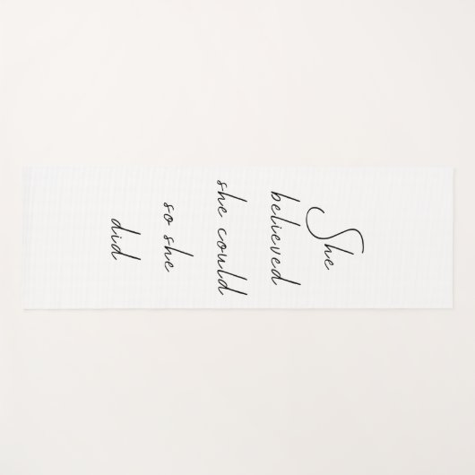 Ze geloofde dat ze een Inspirerend prijsopgave kon Yogamat (Voorkant (horizontaal))